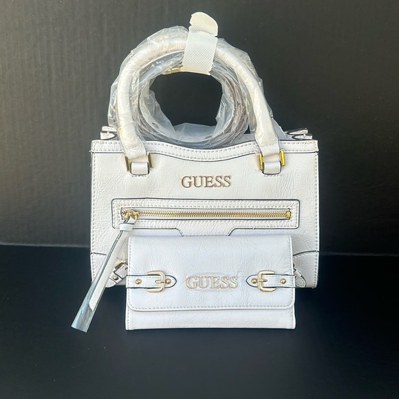New GUESS Dementri Satchel With Wallet - Picture 1 of 12